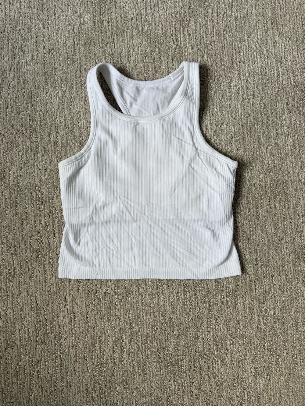 Lululemon Ebb to Street Cropped Racerback Tank Top Size 6